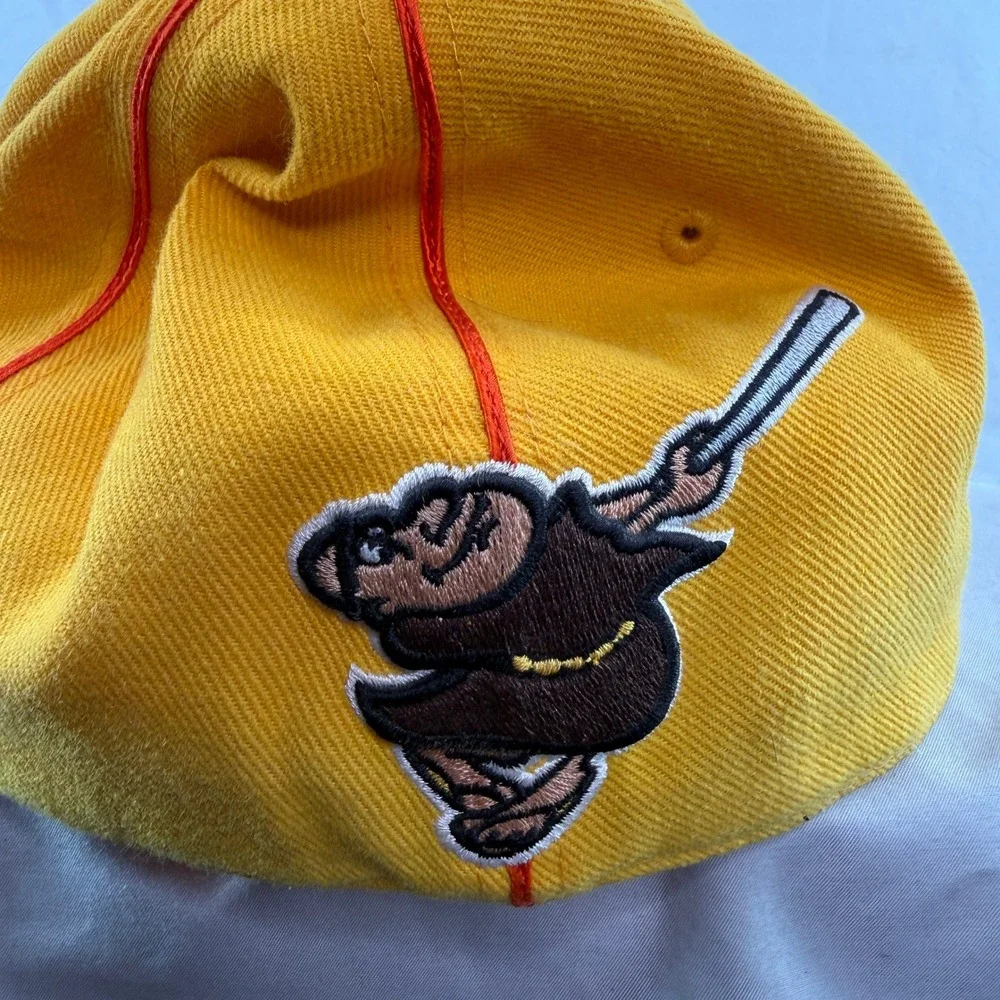 Mitchell & Ness San Diego Padres Cooperstown Fitted Hat Brown Yellow 7 1/4